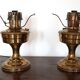 Pair of Aladdin Model 11 table lamps in satin brass, UK, 1922