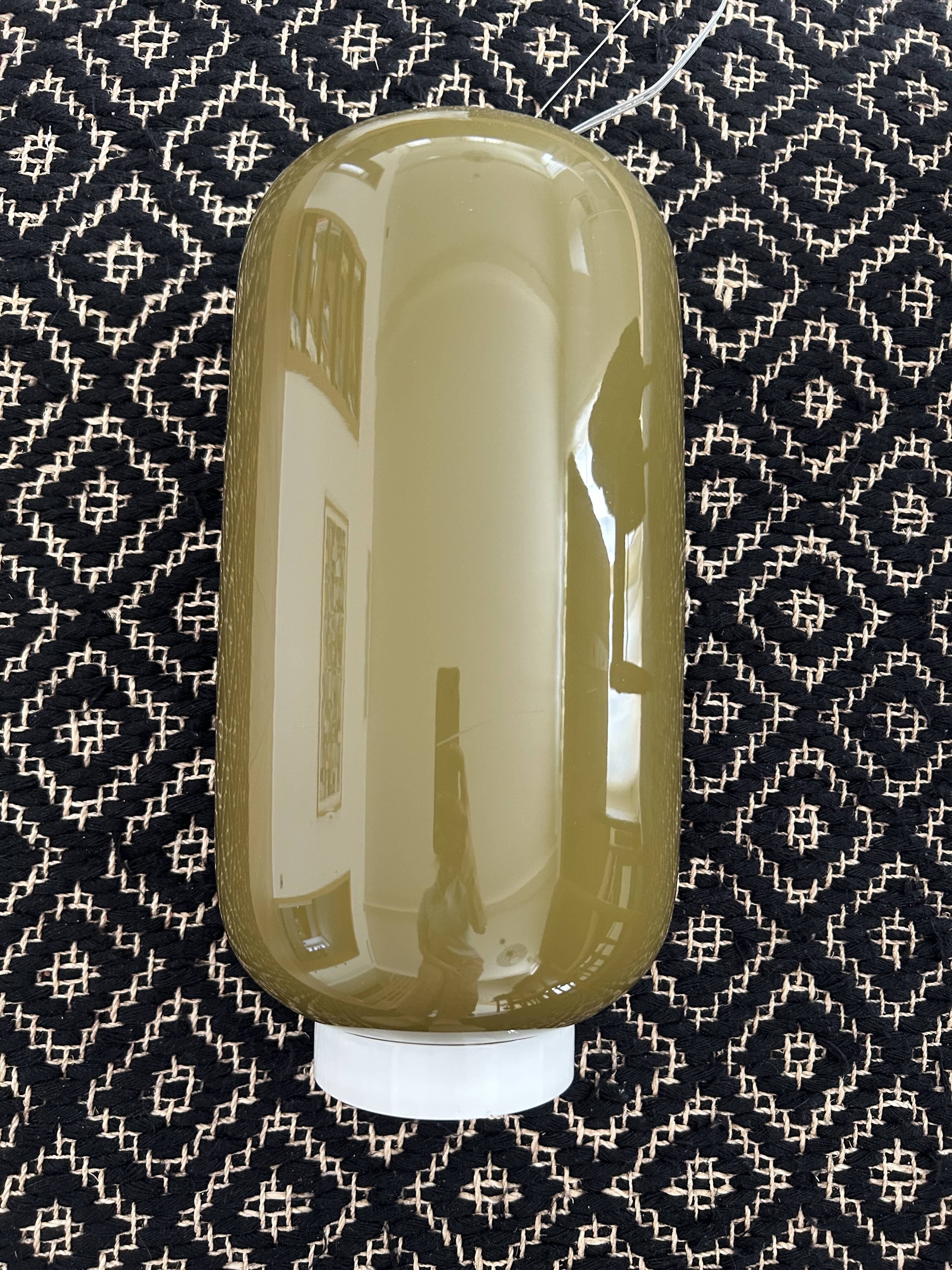 Chouchin No. 2 khaki glass pendant light by Foscarini