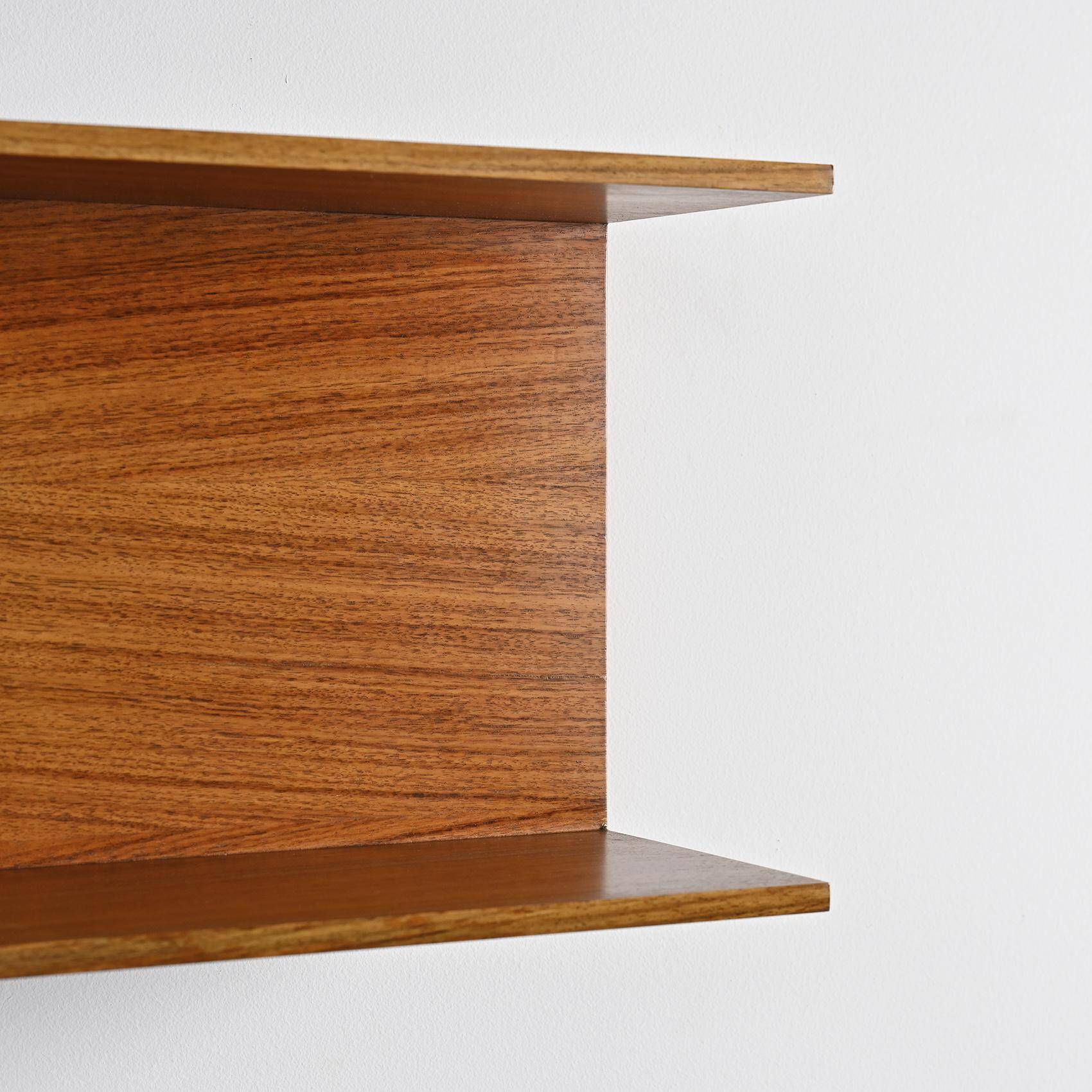 Rosewood wall bookcases by Walter Wirtz, 1960s