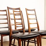 Set of 4 Danish Liz chairs in rosewood by Niels Kofoed, 1960s.