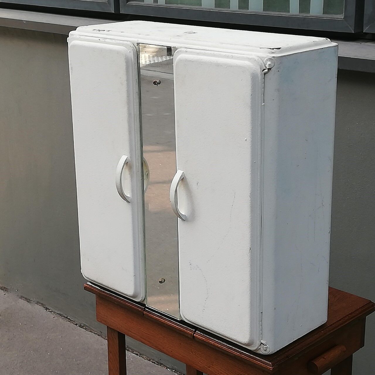 Vintage bathroom wardrobe