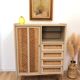 60s/70s wardrobe in wood and rattan