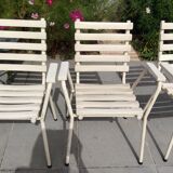 4 garden armchairs
