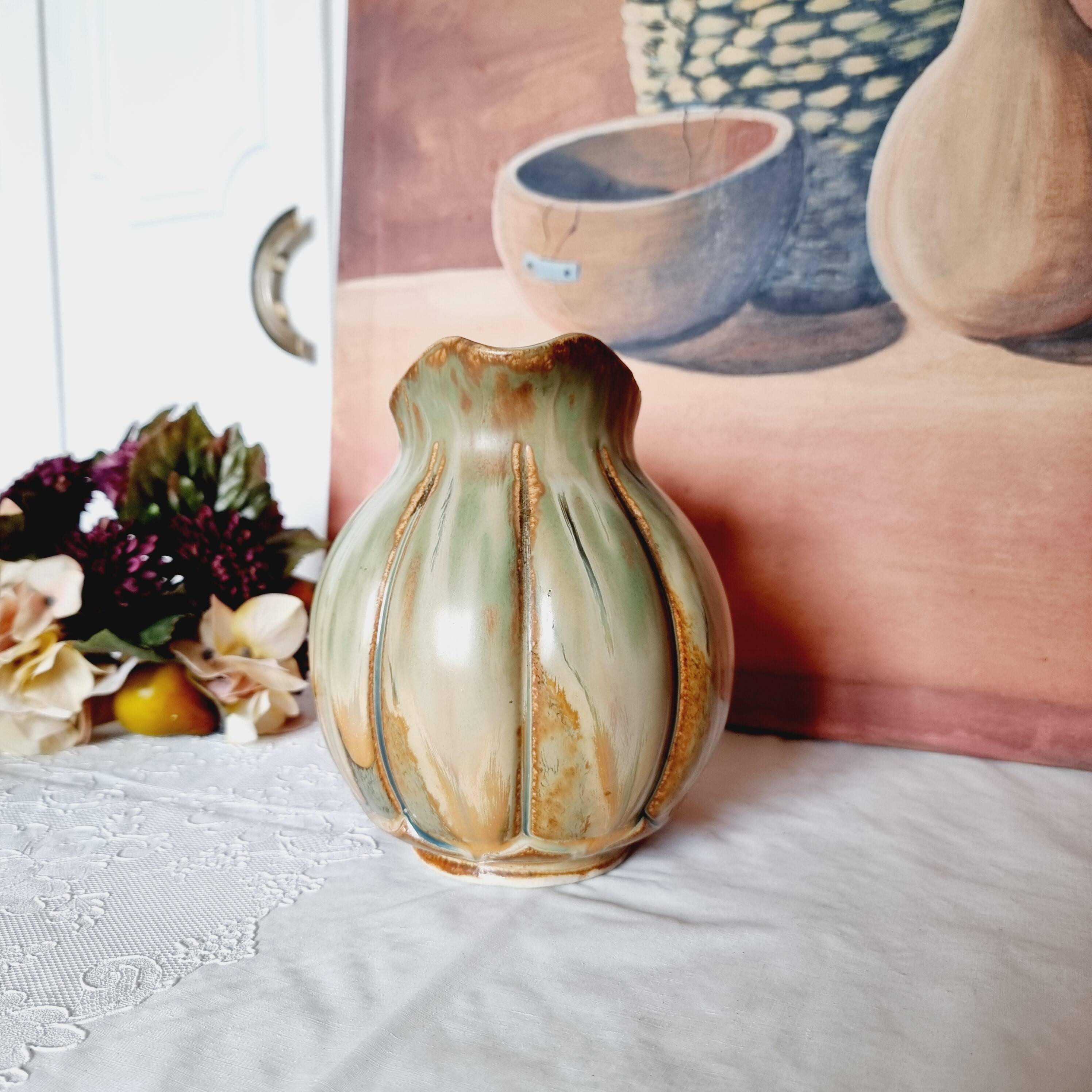 Early 20th century modernist glazed stoneware pitcher