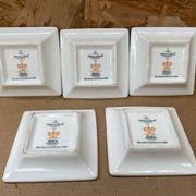 Series 5 pocket trays villeroy & boch relais château 2000 vintage porcelain