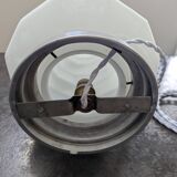 Vintage Skyscraper ceiling light, opaline glass table lamp, Bauhaus.