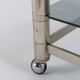 Italian modern chromed steel serving cart/side table, 1970’s