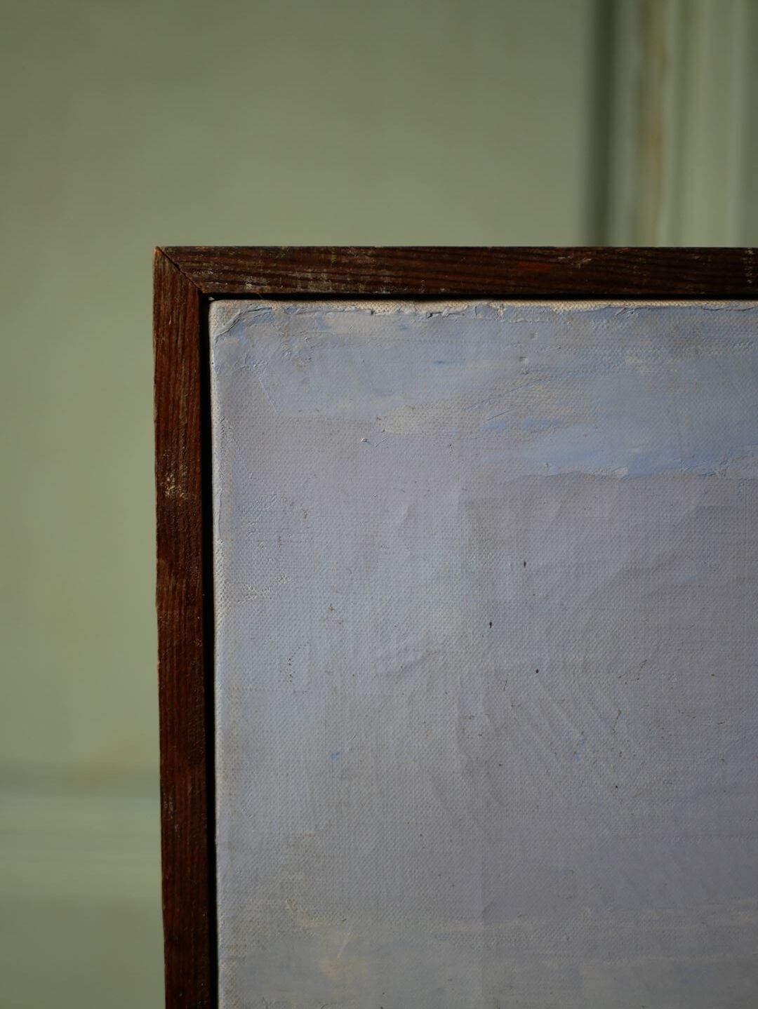 Old framed oil on canvas, Brunissard Valley - Queyras - Hautes Alpes