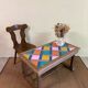 Colourful coffee table