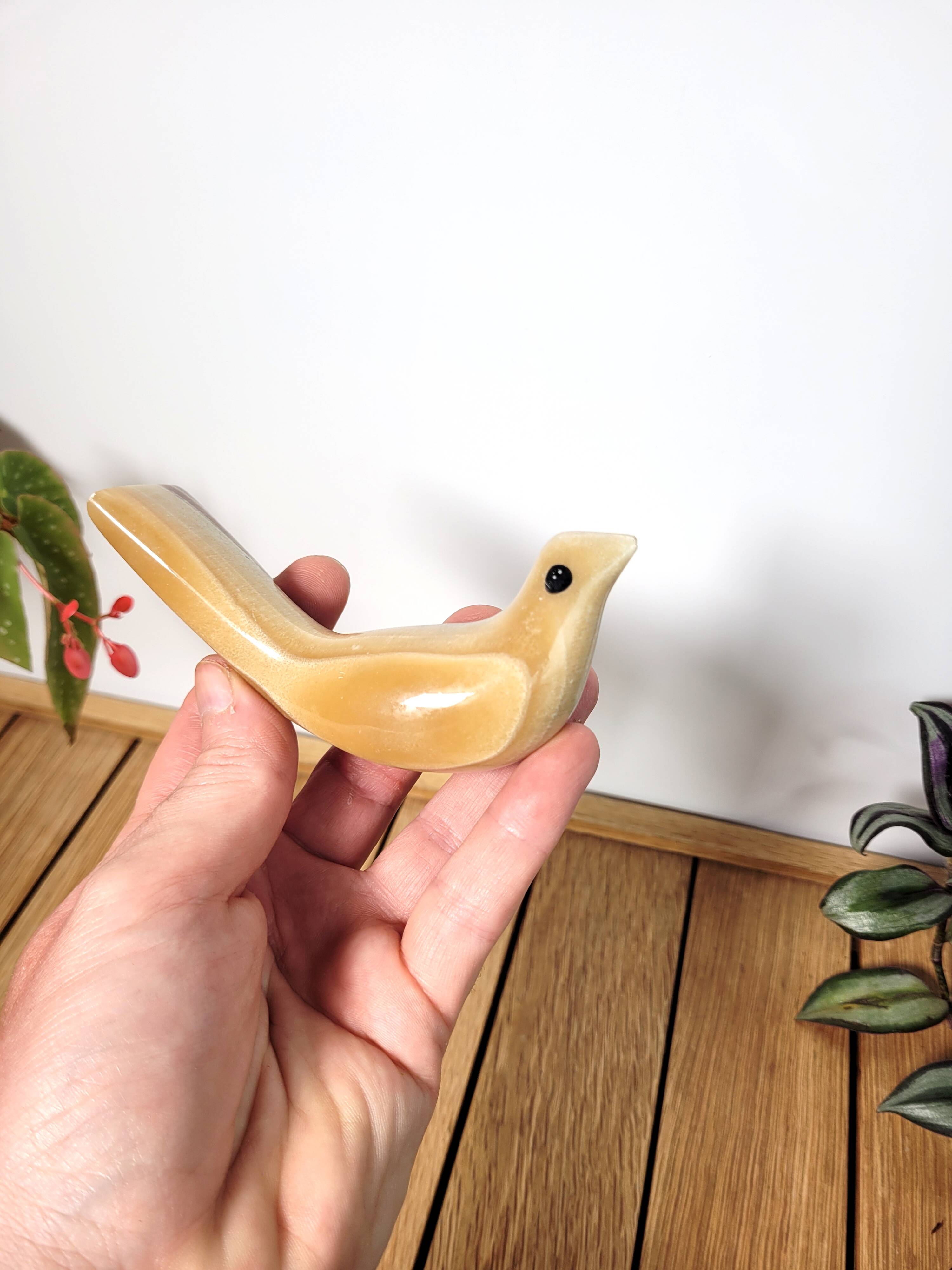 Onyx bird paperweight