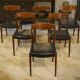 Ensemble de 6 chaises scandinaves en teck par Niels Otto Moller Danemark 1960’s