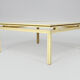 Table basse, aluminium laqué et laiton, années 1970, par Pierre Vandel