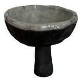 Raku footed cup