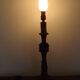 Vintage carved wooden lamp