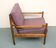 Fauteuil des années 1960 couleurse lilas