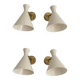 Set of 4 Italian design wall lights from the 1950s