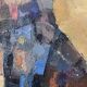 Vintage Modernist Swedish School Abstract Oil Painting