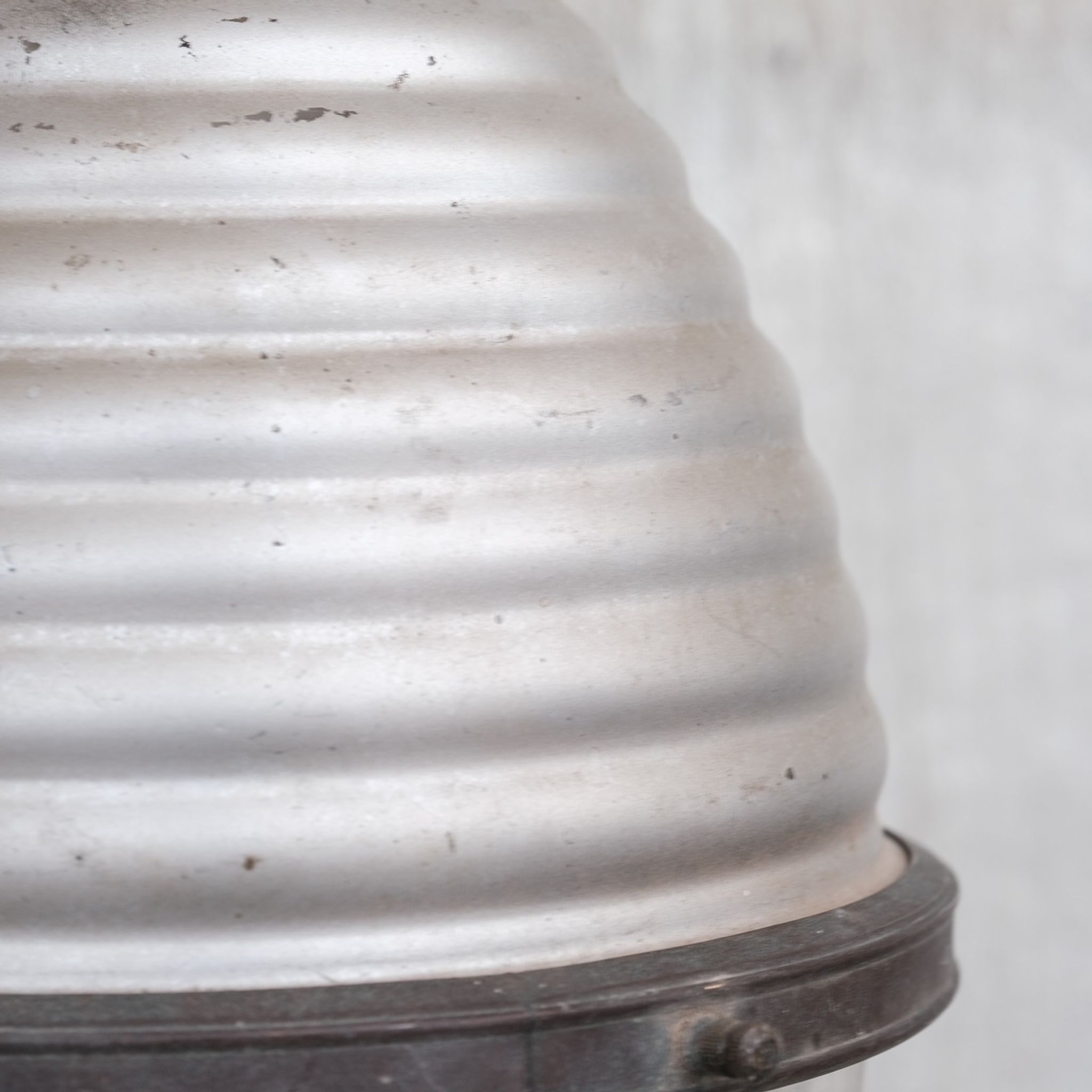 Antique mercury glass two tone pendant light
