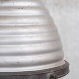 Antique mercury glass two tone pendant light