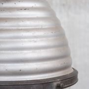 Antique mercury glass two tone pendant light