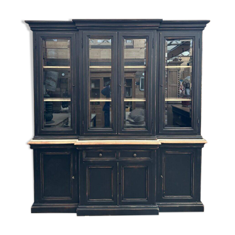 Patinated display cabinet from the 1970s.