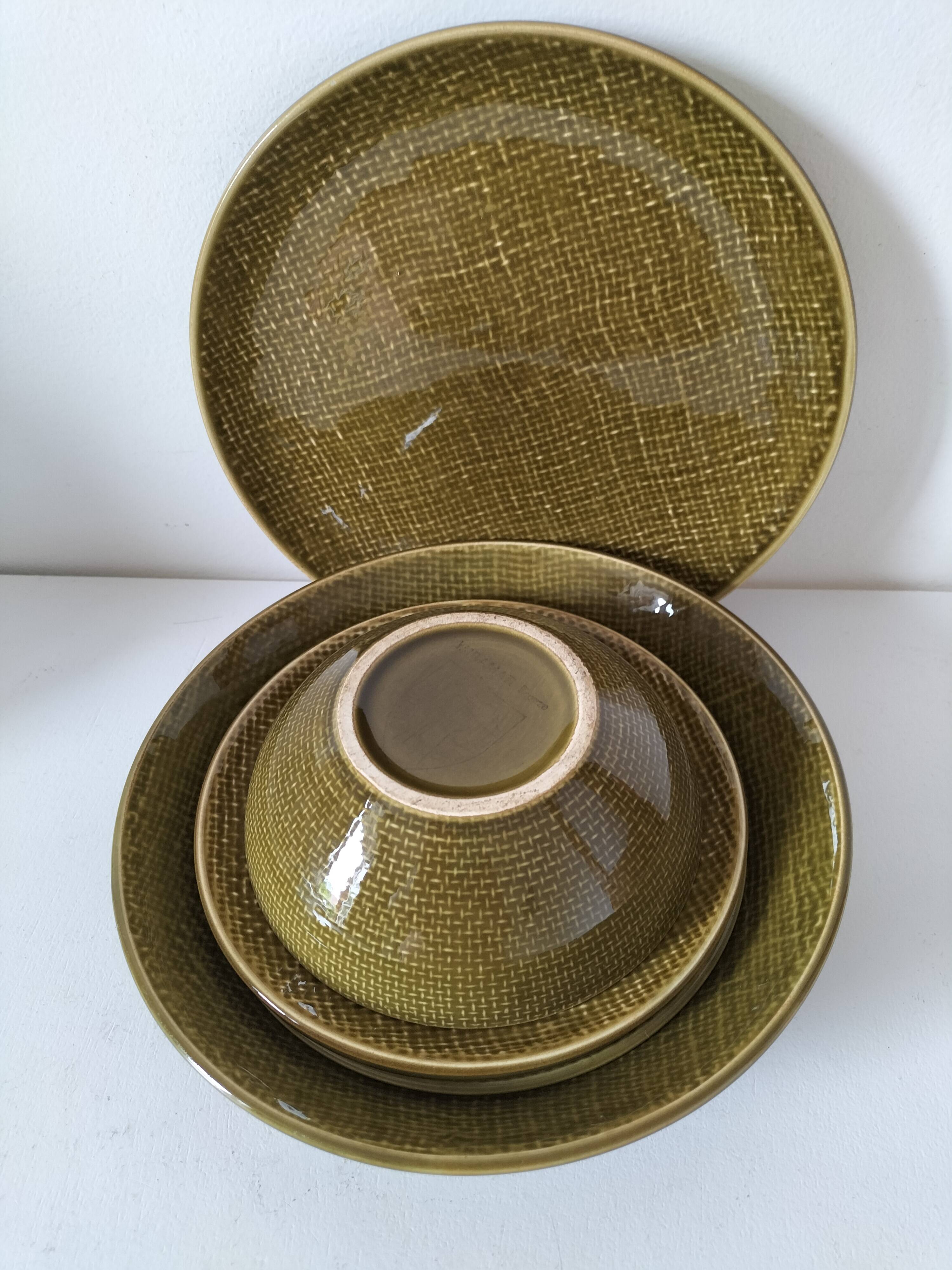 Brunch set - vintage Salins tableware - Miramar model