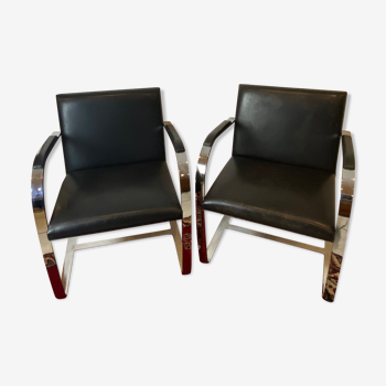 Paire de fauteuils Brno de Mies Van Der Rohe pour Knoll