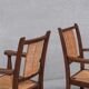 Pair of Mid-Century Rush French Armchairs