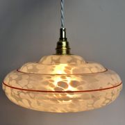 Vintage lampshade suspension and porcelain rosette