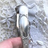 Ice cube pliers or sugar in's feet chiseled silver metal and punches