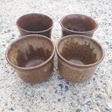 Suite of 4 cups of sandstone