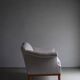 Gray boucle lounge chair | Sweden | 1940s