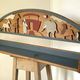 Vintage solid wood noah's ark shelf