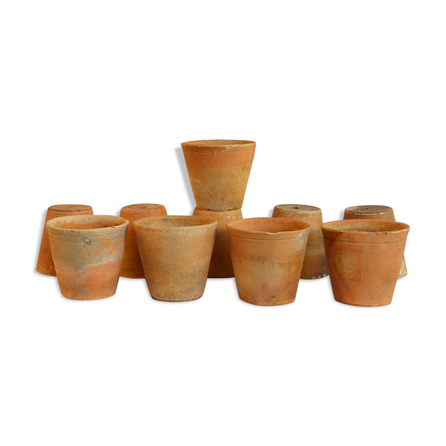 10 old seedling pots