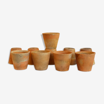 10 pots à semis anciens