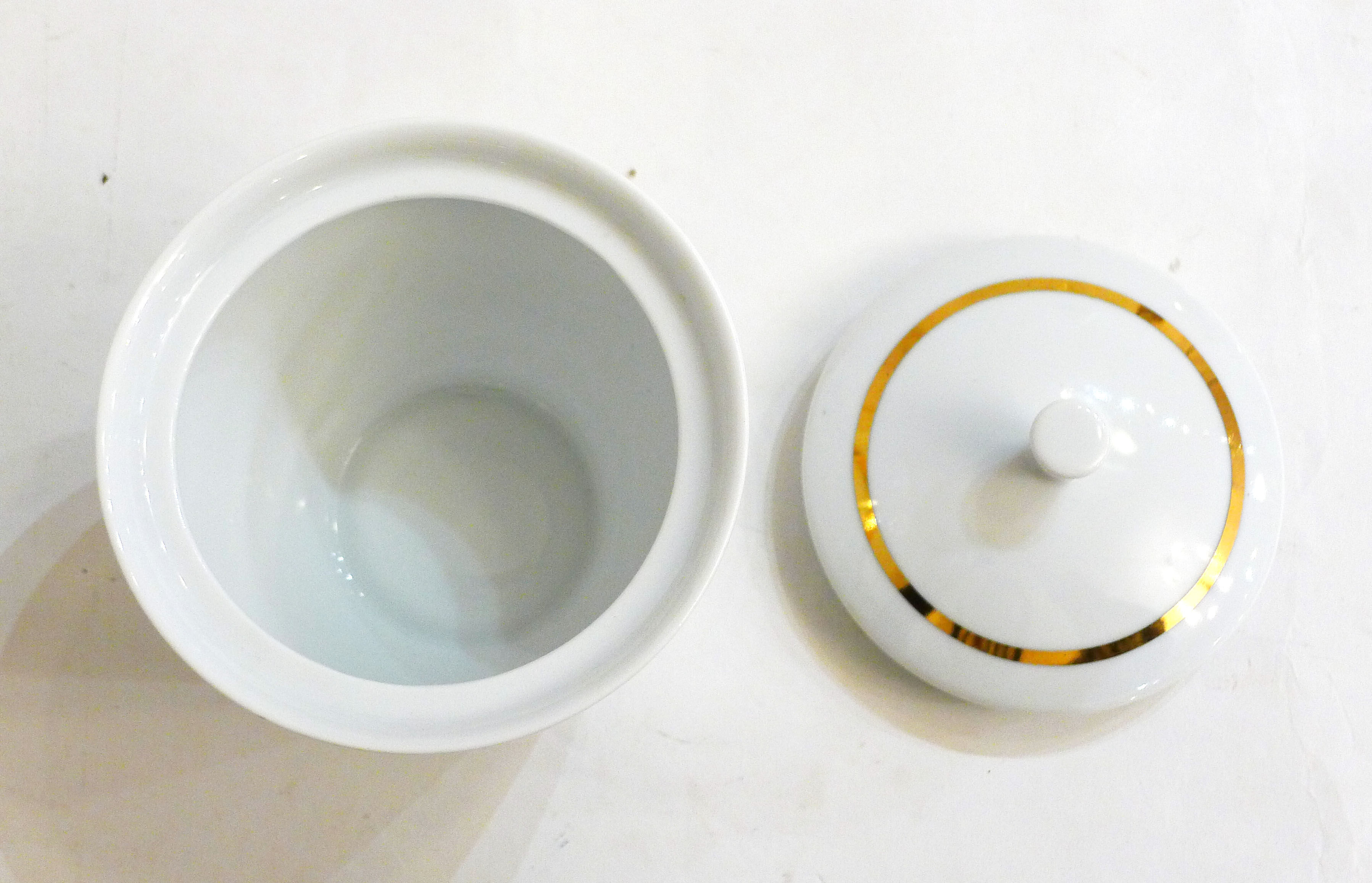 Baudour porcelain sugar bowl