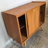 Vintage buffet sliding doors feet compass 1960's