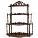 Large Napoleon III turned wood shelf, France 19th century