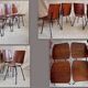Set 4 chaises tonneau baumann bristol années 60/70