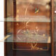 Lacquered wooden display case