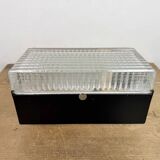 Vintage Glass Wall or Ceiling Light from Napako, 1970s