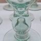 Service of 8 blown glass stemmed glasses