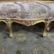 Complete living room louis style gilded wood