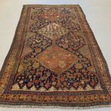 Antique tribal qashqai rug 275x157 cm, medium, oriental carpet truly shabby chic