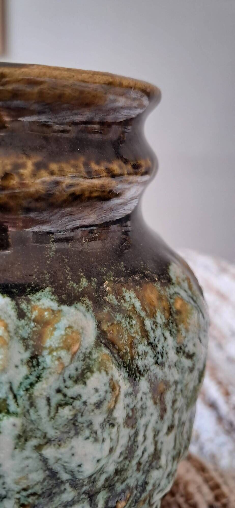 Fat Lava ceramic vase from the 1970s
