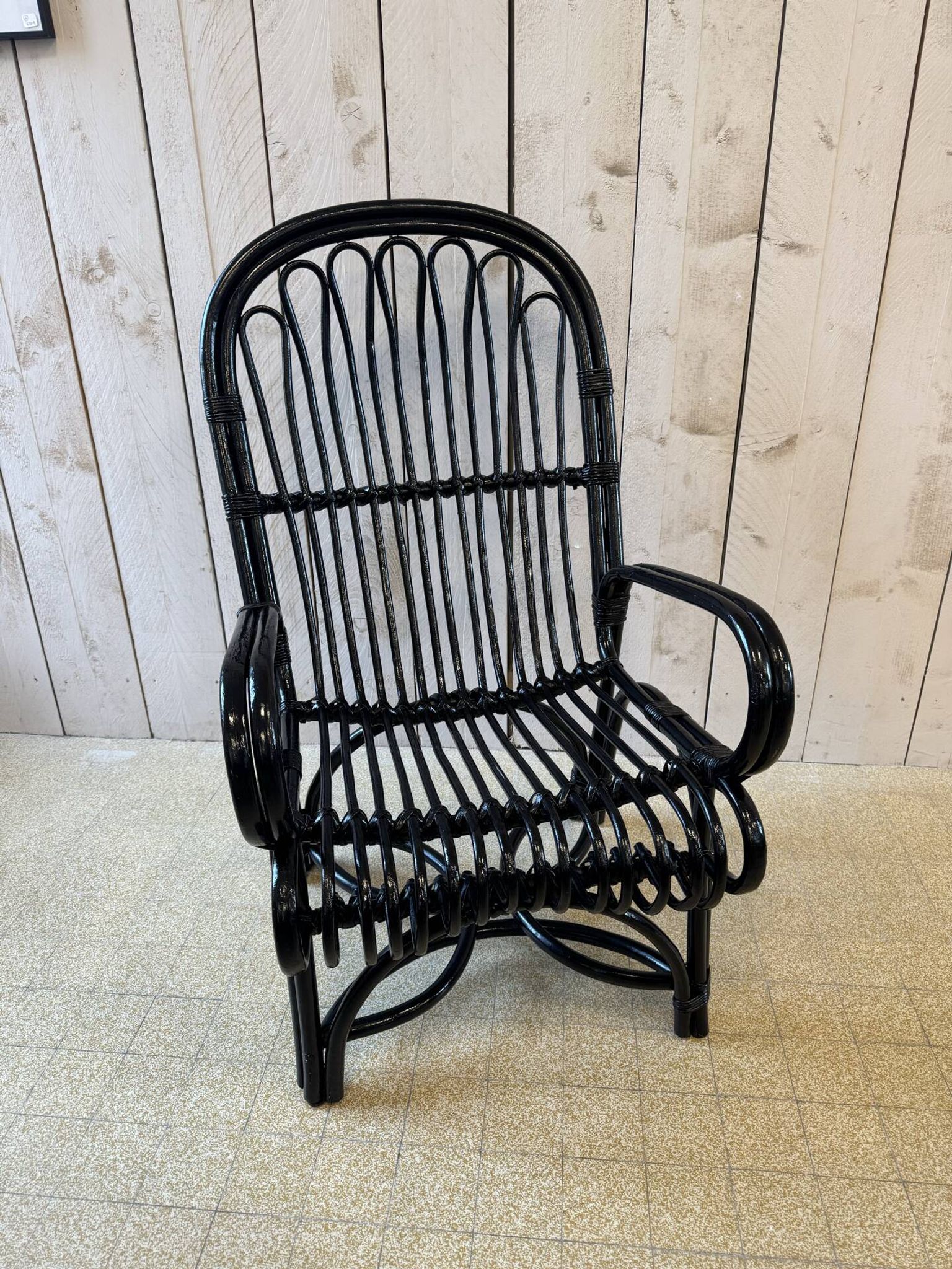Fauteuil en bambou et rotin