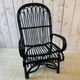 Bamboo and rattan armchair