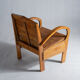 Asian armchair in upcycled wooden slats