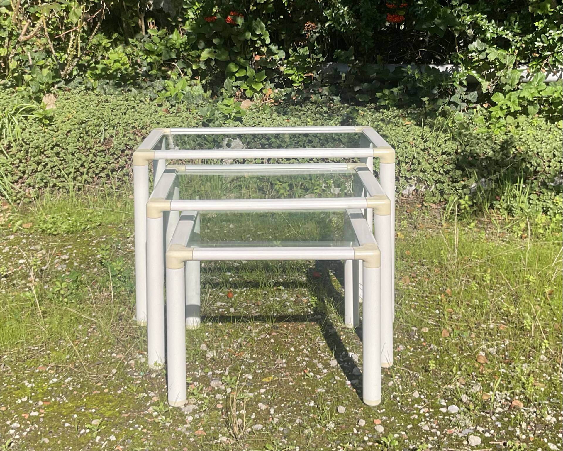 Set of 3 nesting tables from the 1970s.