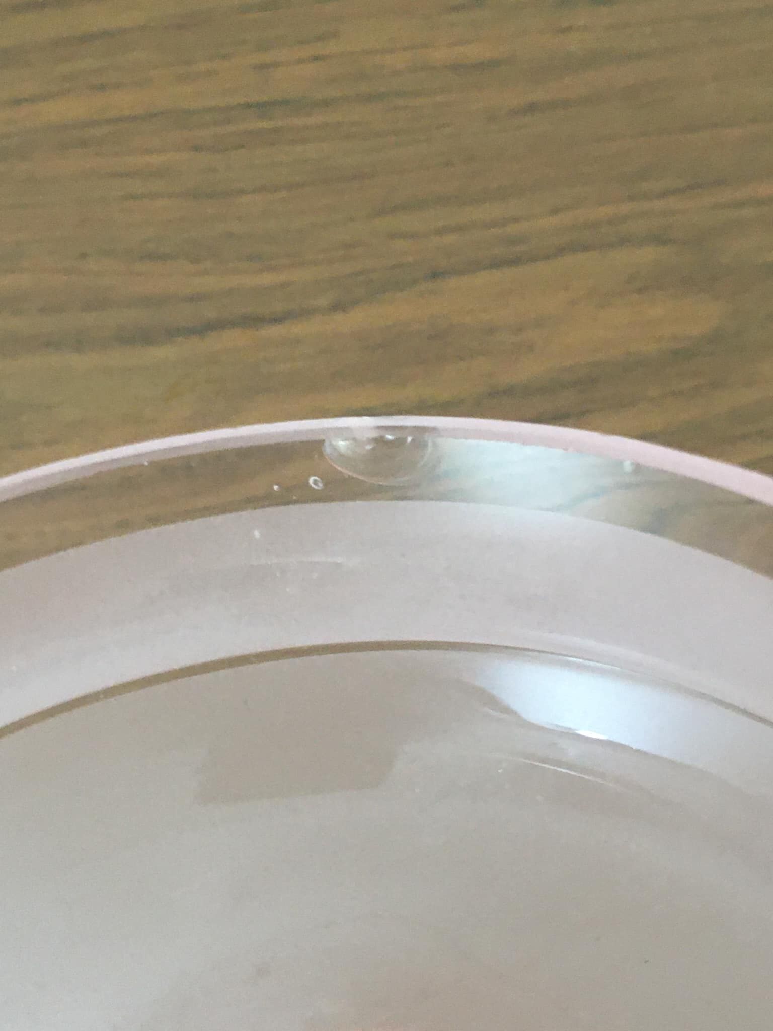 Opaque pink glass globe